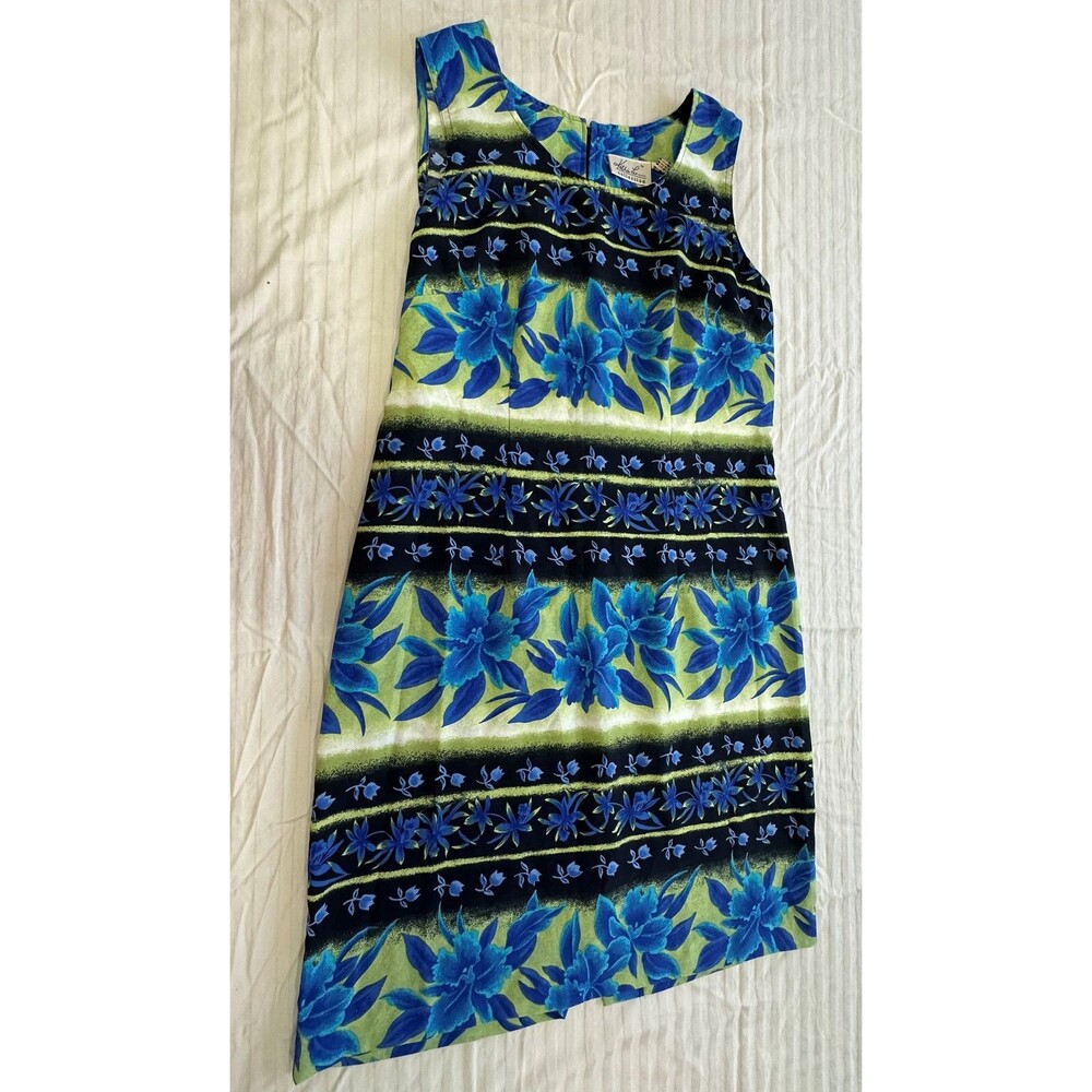 KATHIE LEE WOMENS SLEEVELESS UNLINED FLORAL DRESS SIZE 10